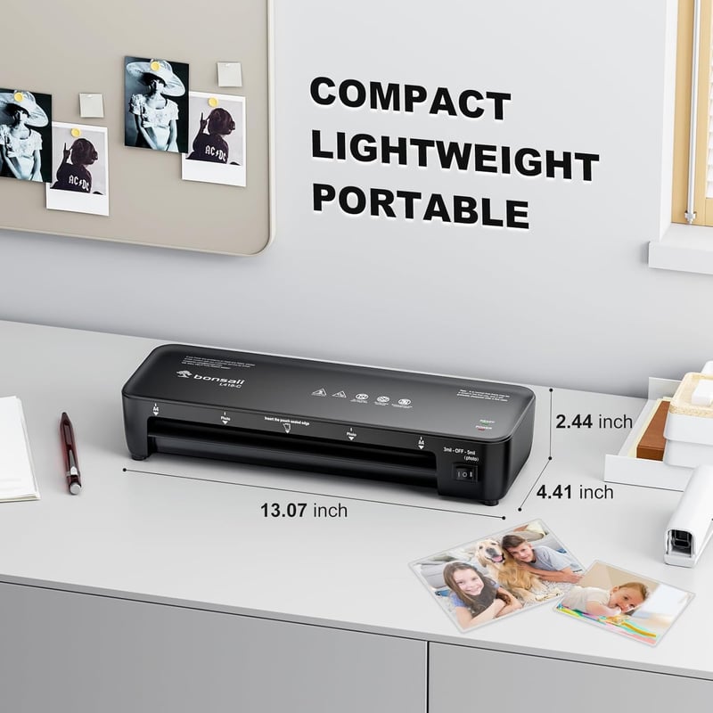 Bonsaii 9-Inch Thermal Laminator with Never Jam Technology