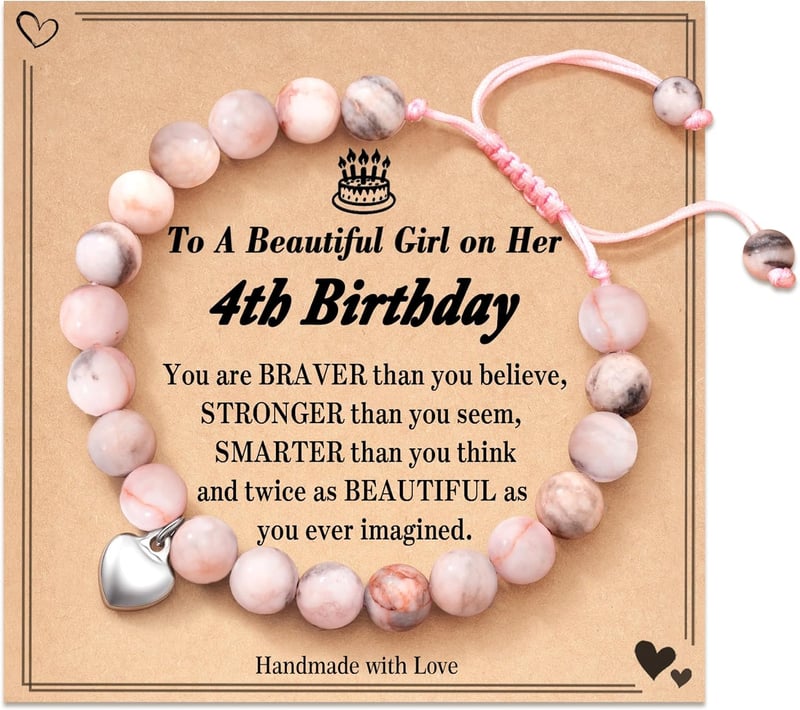 4th Birthday Gift for Girls - FYUKISS Jewelry Set