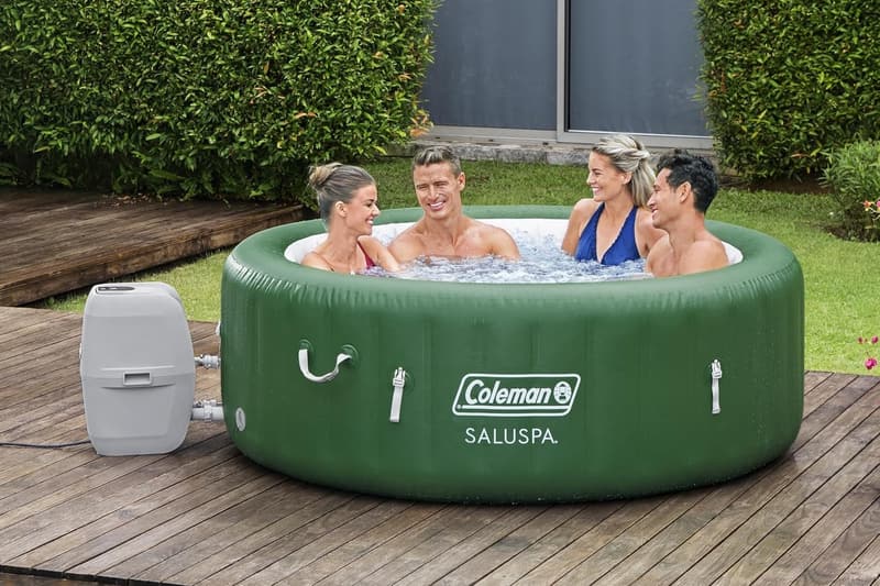 Portable Inflatable Hot Tub Spa for 4-6 Persons with Covers