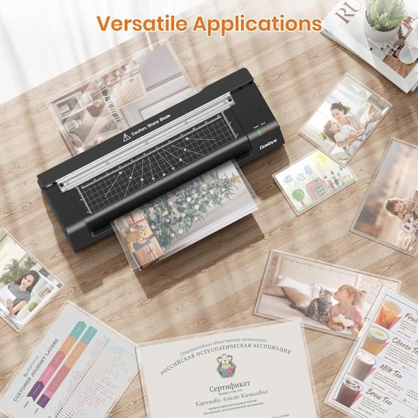 13-Inch Thermal Laminator with Cutter and Pouches