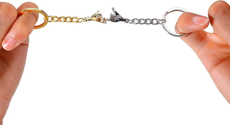 Couples' Pinky Promise Matching Keychain - Anniversary Gift