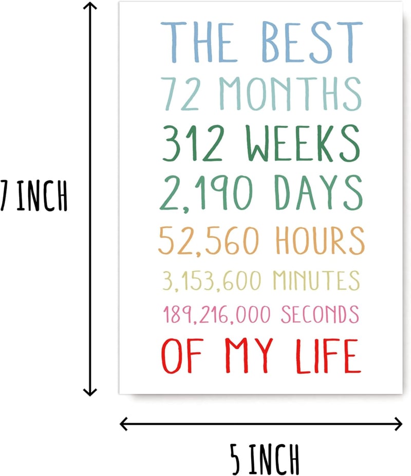 6th Anniversary Card for Couples - 
