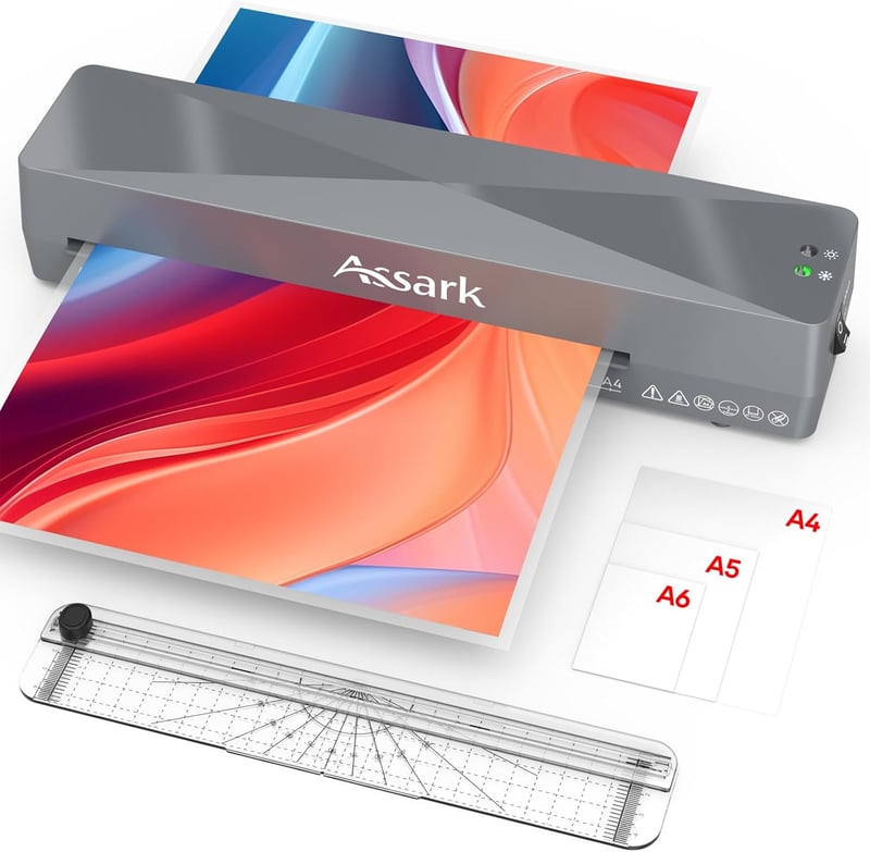 9-Inch A4 Thermal Laminator Kit with 9 Sheets & Trimmer