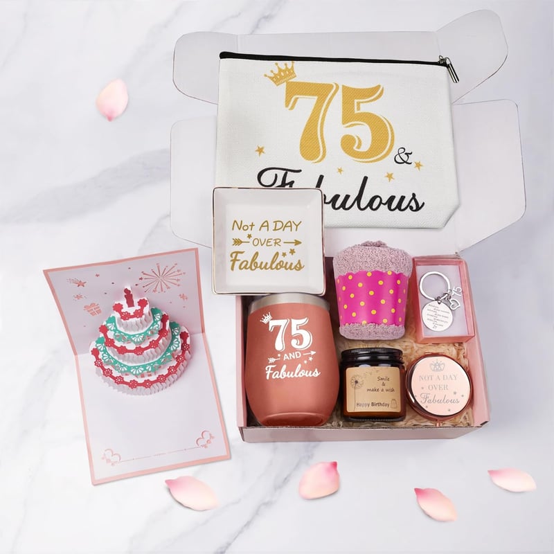 75th Birthday Gift Box for Women - Unique & Funny Ideas