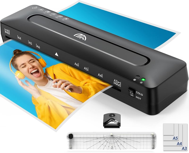 A3 Cold Laminator Machine with Cutter & Corner Rounder