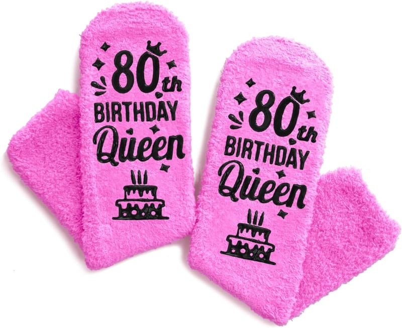 80th Birthday Socks for Senior Women - Ideal Gift