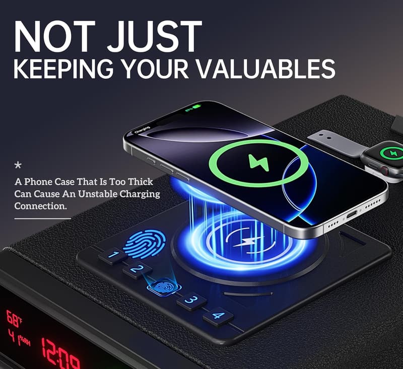Fingerprint-Enabled Biometric Gun Safe for Pistols