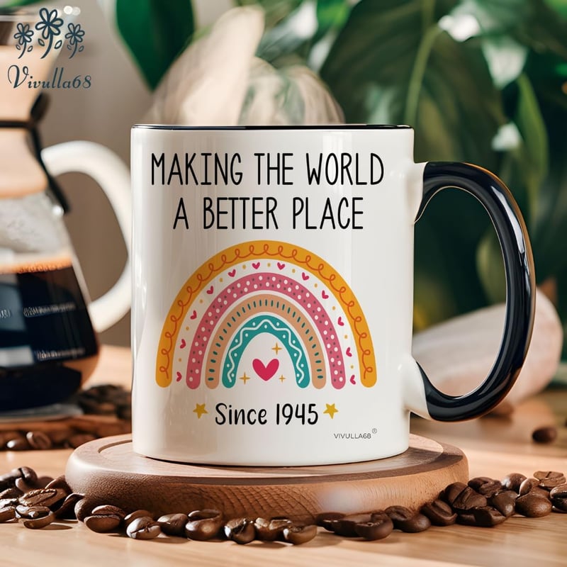 80th Birthday Coffee Mug Gift for Men & Women, 11oz