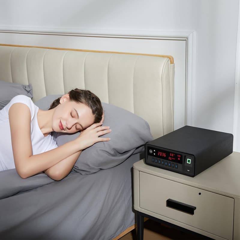 Biometric Handgun Safe with Quick Access - 2-Gun Security Vault