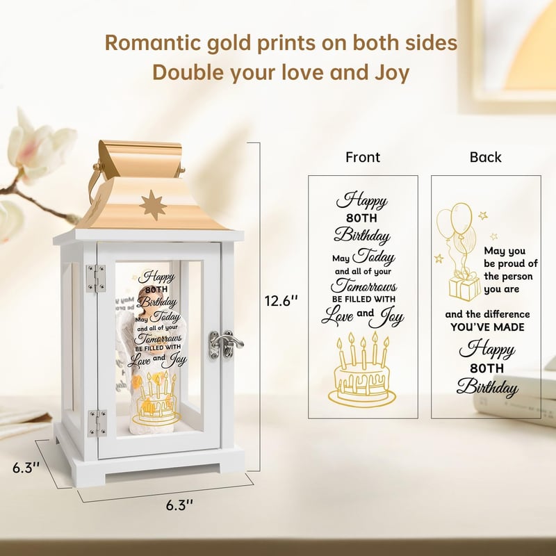 80th Birthday Gifts for Women - Celebratory Decorations & Ideas