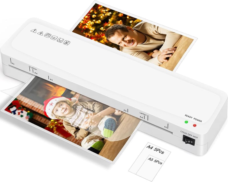 A3 Laminator Machine with 10 Laminating Sheets for Home & Office