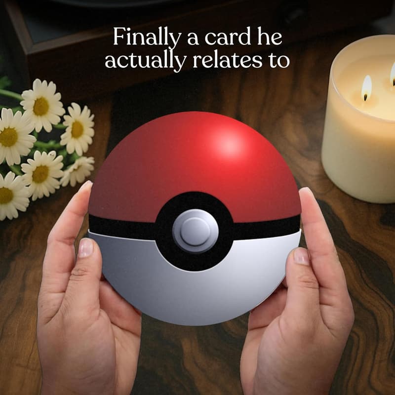 Pokémon Pokeball Anniversary Card for Couples