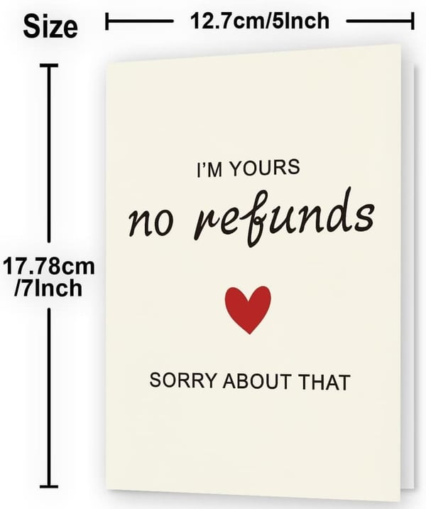 Funny Valentine’s Day & Anniversary Card for Couples