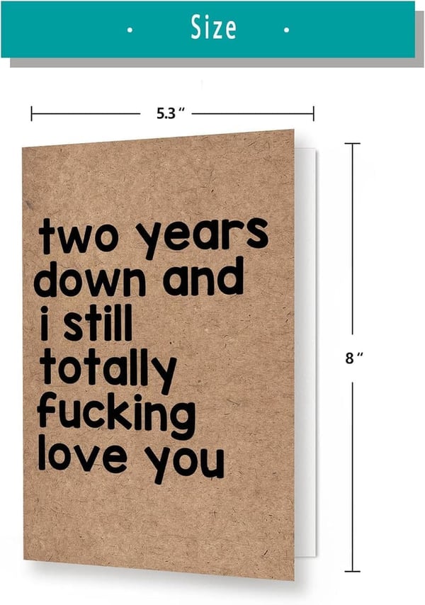2nd Anniversary Card for Couples - 