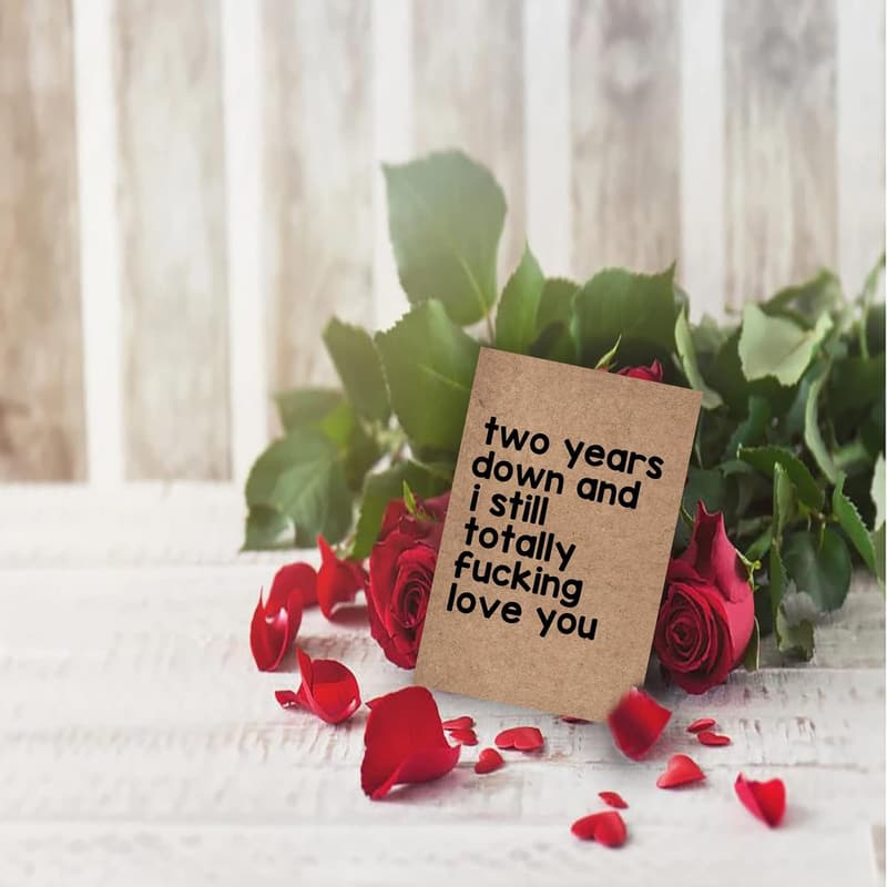 2nd Anniversary Card for Couples - 