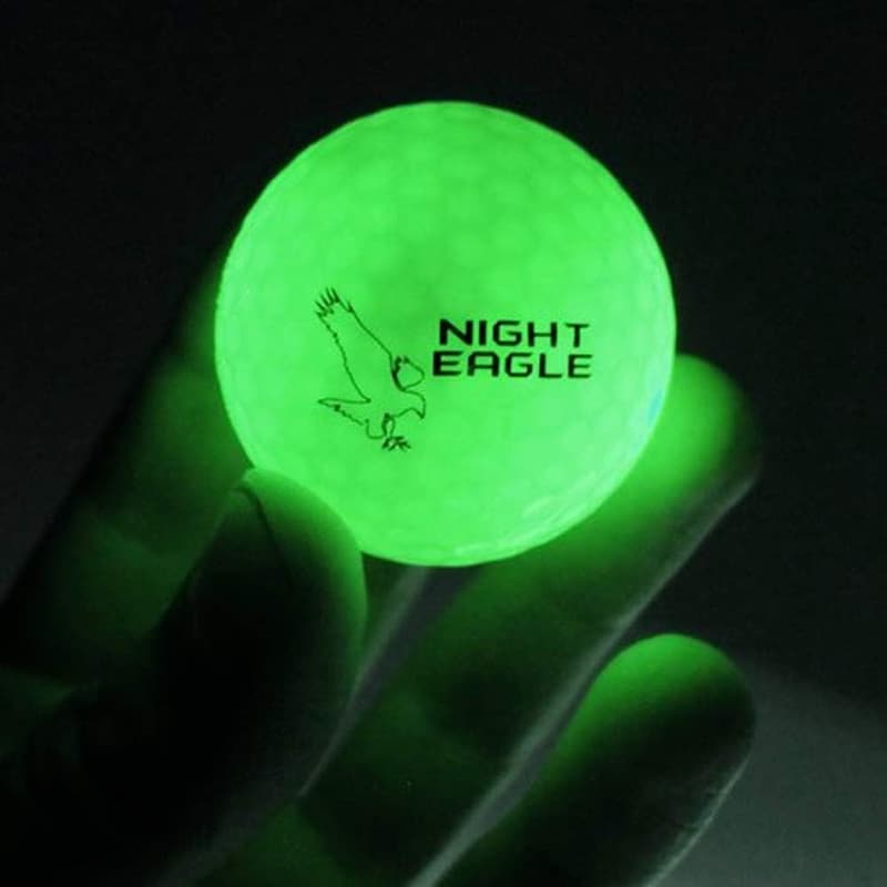 LED Golf Balls (6-Pack) - Professional Glowing Green Golf Balls