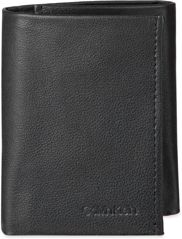 Calvin Klein Men's RFID Leather Trifold Wallet