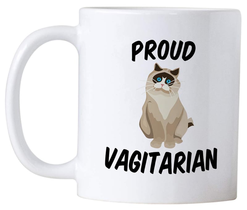 Proud Vagitarian Lesbian Coffee Mug for Birthdays & Anniversaries