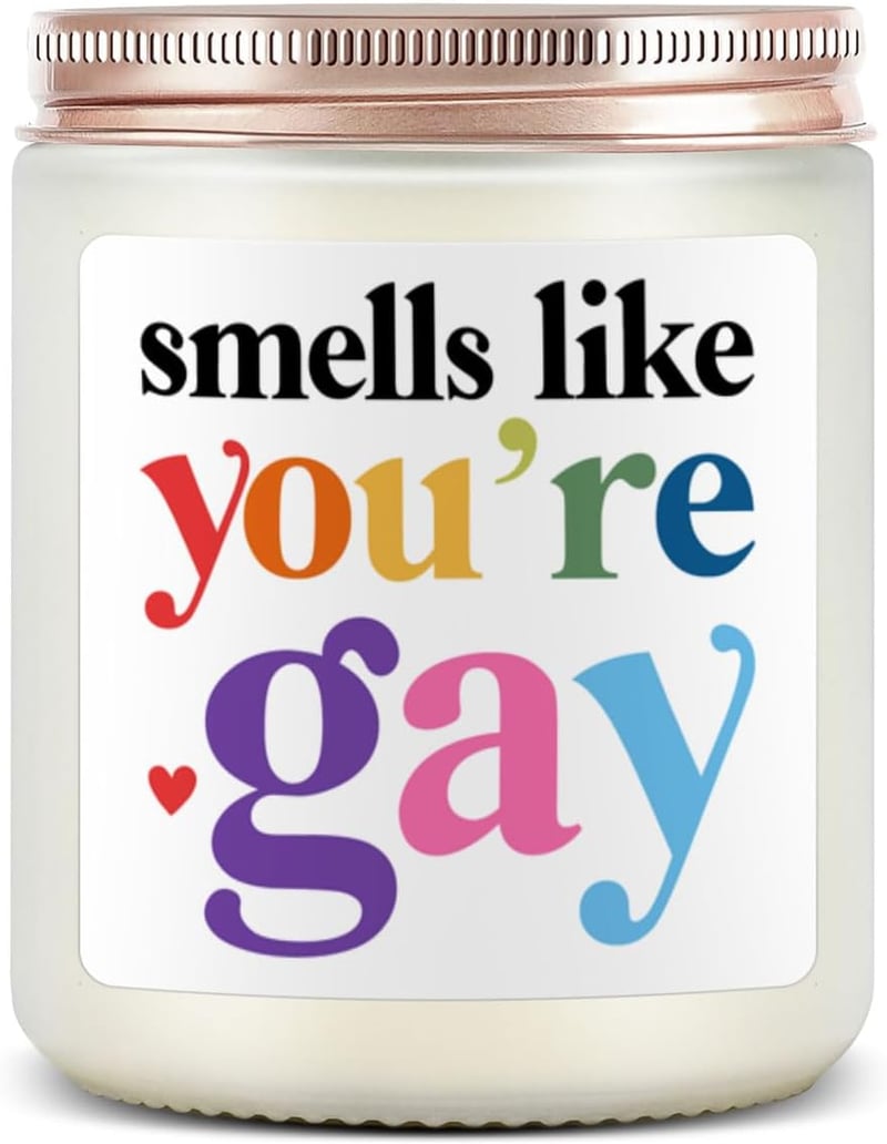Pride Month Rainbow Scented Candle for LGBTQ Men