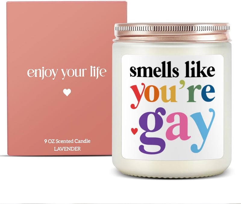 Pride Month Rainbow Scented Candle for LGBTQ Men