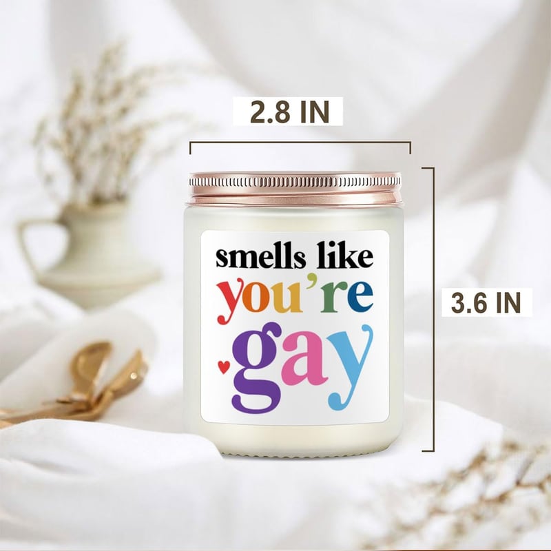 Pride Month Rainbow Scented Candle for LGBTQ Men