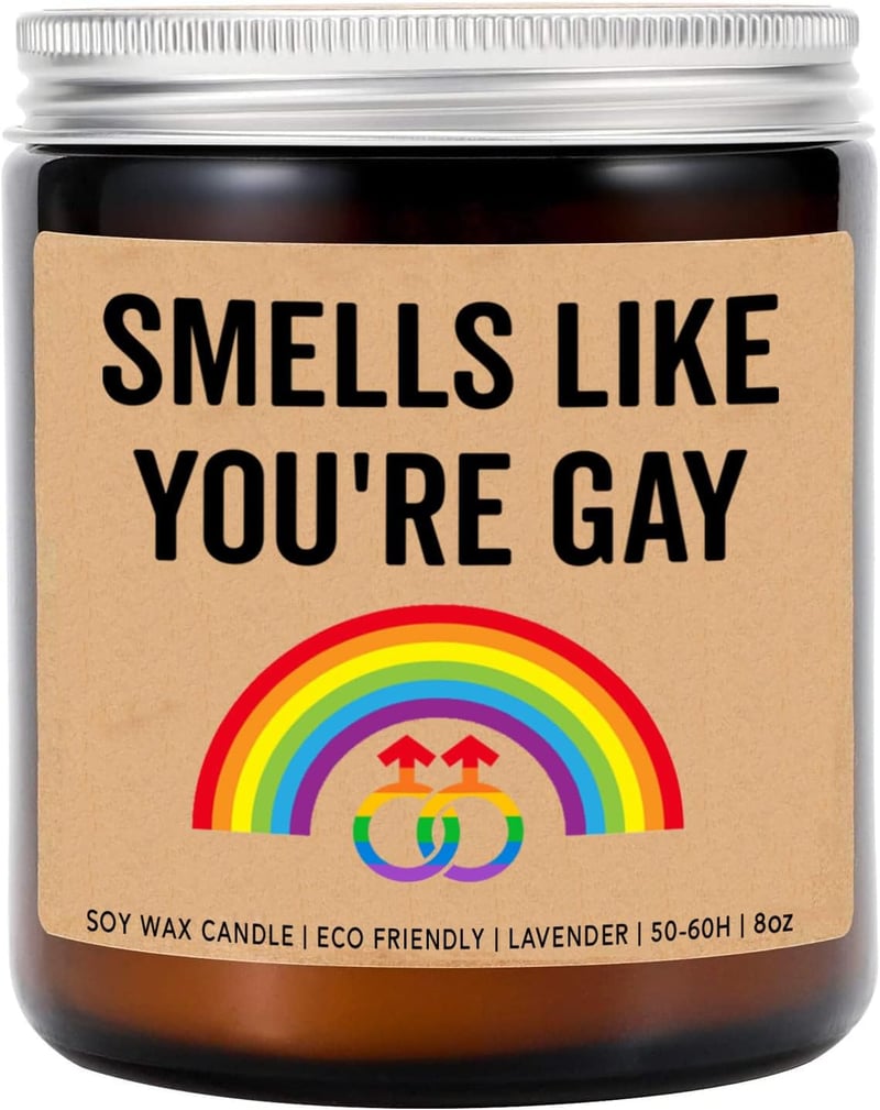 Pride Gift Soy Wax Candle - Lavender - Funny LGBT Friendship