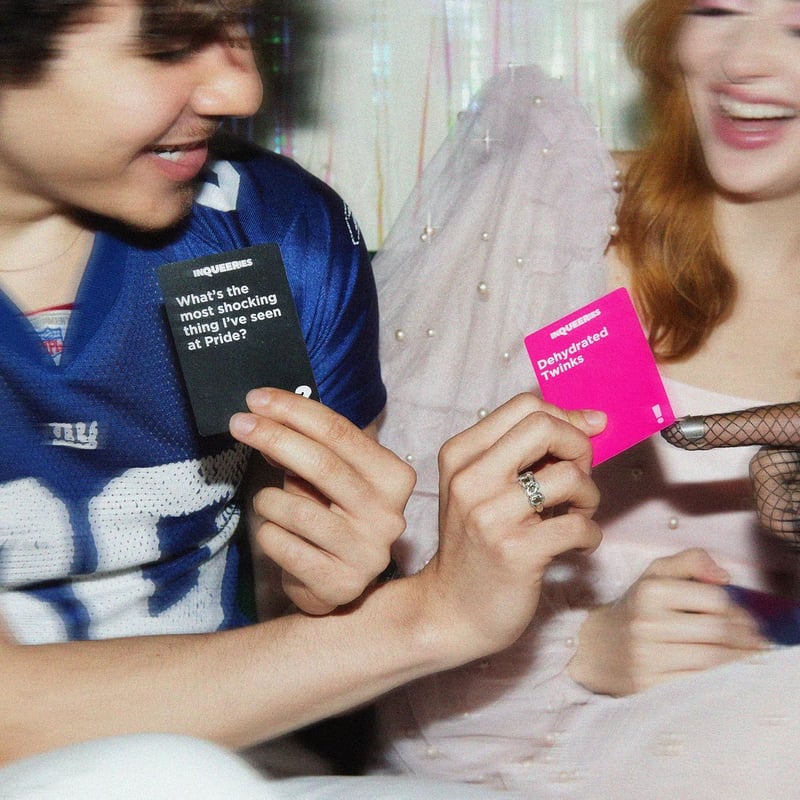 LGBTQ Card Game for Game Night - 450 Cards & Holographic Crown
