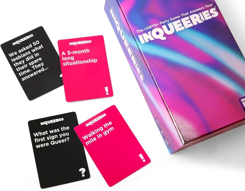 LGBTQ Card Game for Game Night - 450 Cards & Holographic Crown