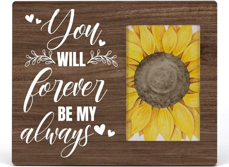Forever Be My Always Wooden Photo Frame for Couples - 4x6 inches