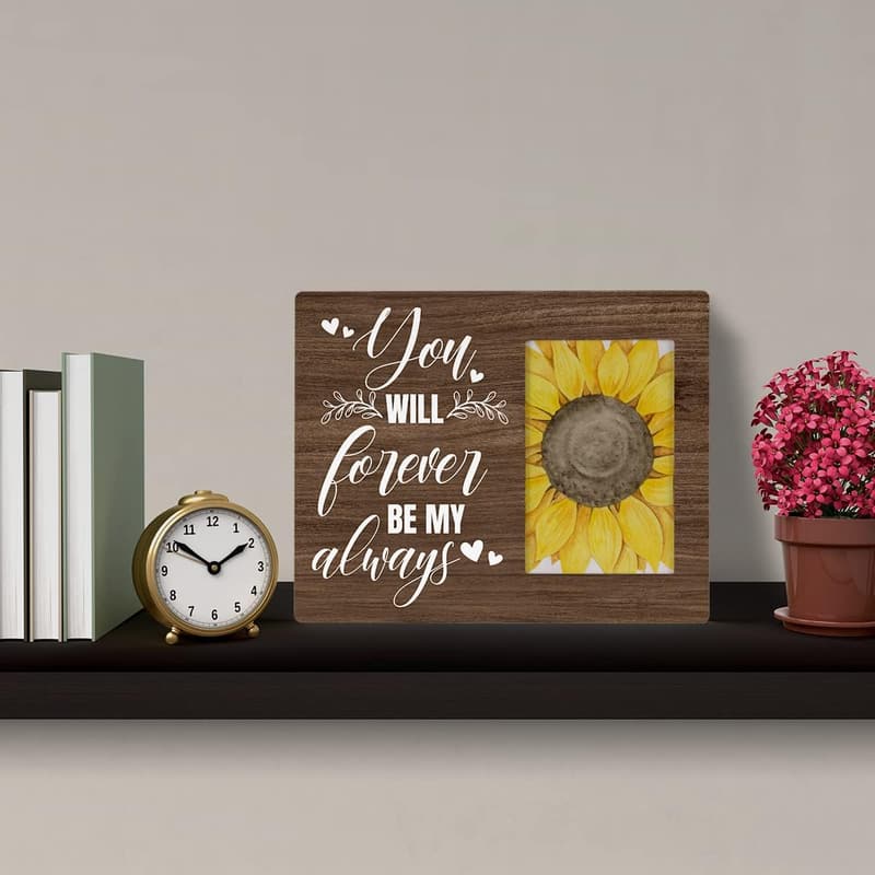 Forever Be My Always Wooden Photo Frame for Couples - 4x6 inches