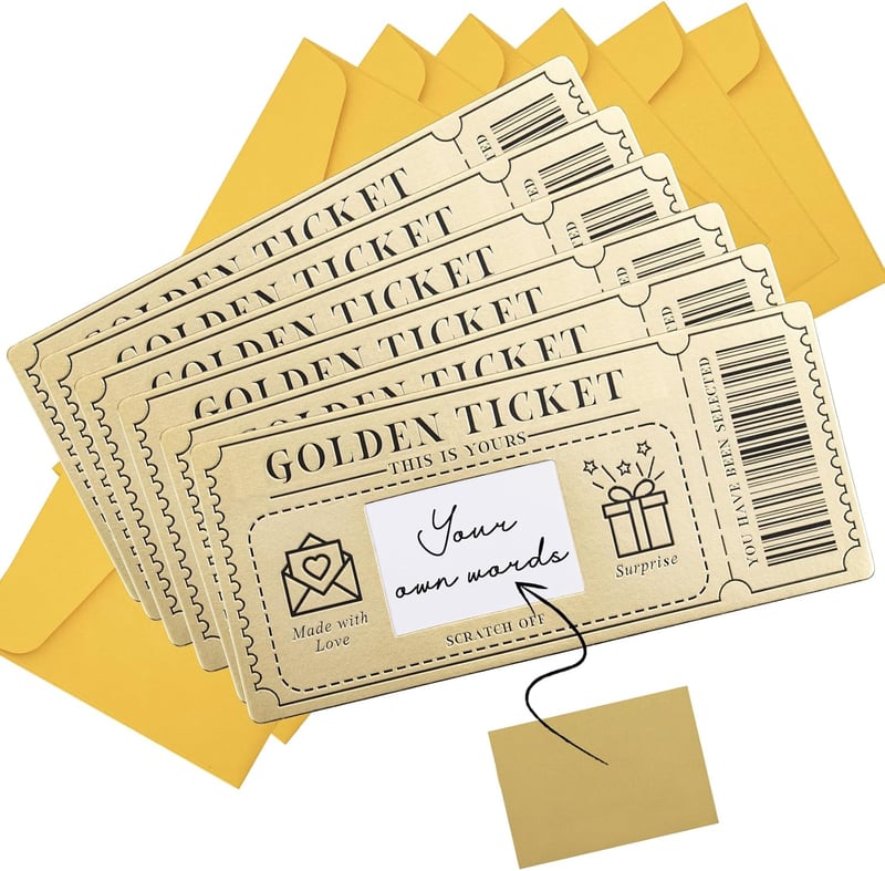 Birthday Surprise Scratch-Off Cards for Girlfriends & Wives