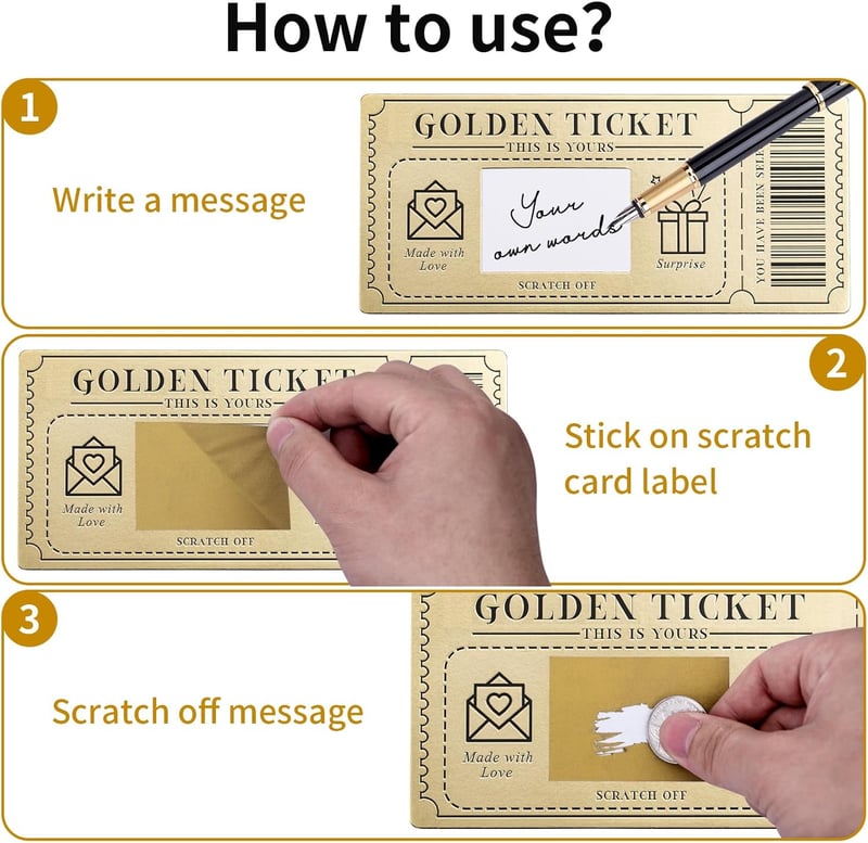 Birthday Surprise Scratch-Off Cards for Girlfriends & Wives