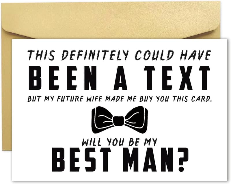 Best Man Proposal Card for Groomsman