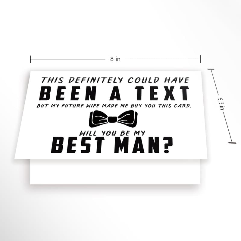 Best Man Proposal Card for Groomsman