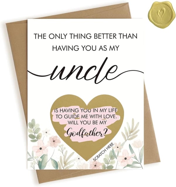 Godfather Proposal Scratch-Off Card for Uncle