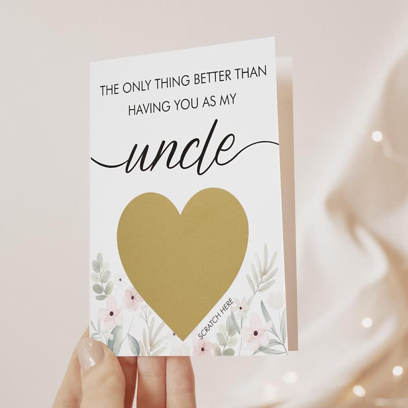 Godfather Proposal Scratch-Off Card for Uncle