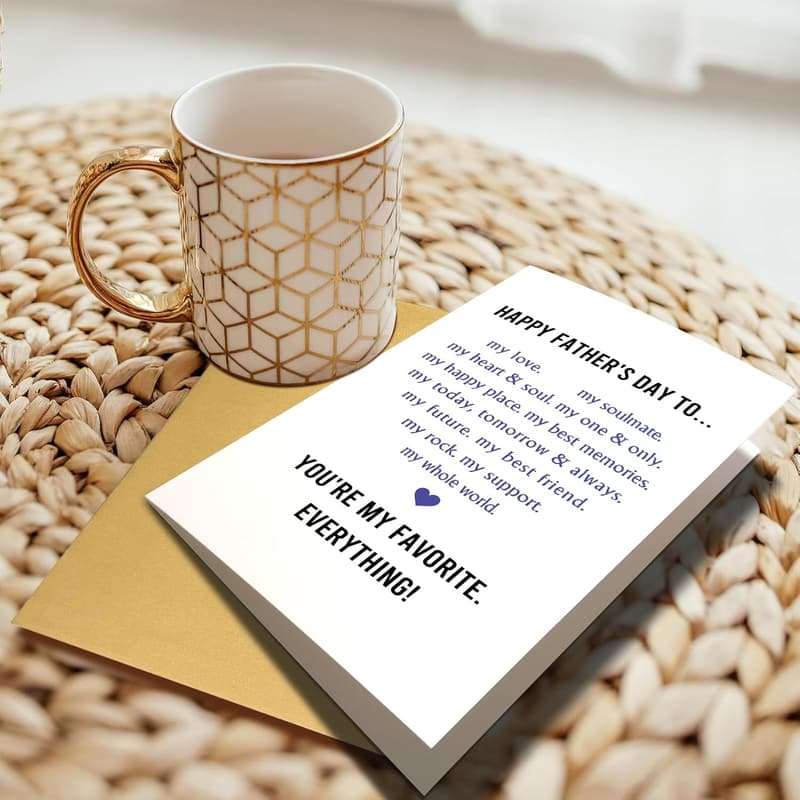 Father's Day Card for Him - Sweet Poem & Humor