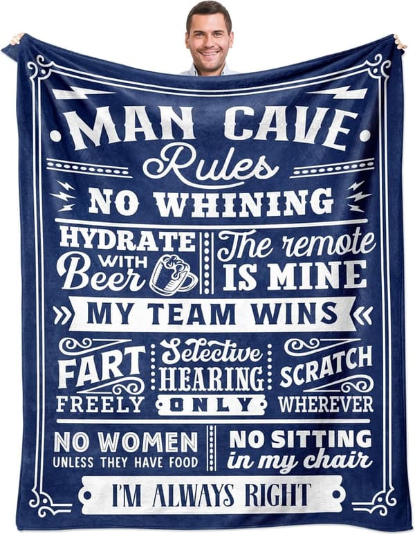 Man Cave Blanket 60