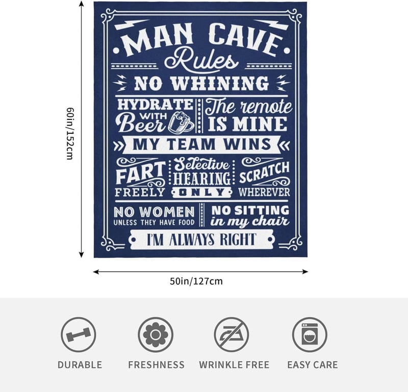 Man Cave Blanket 60