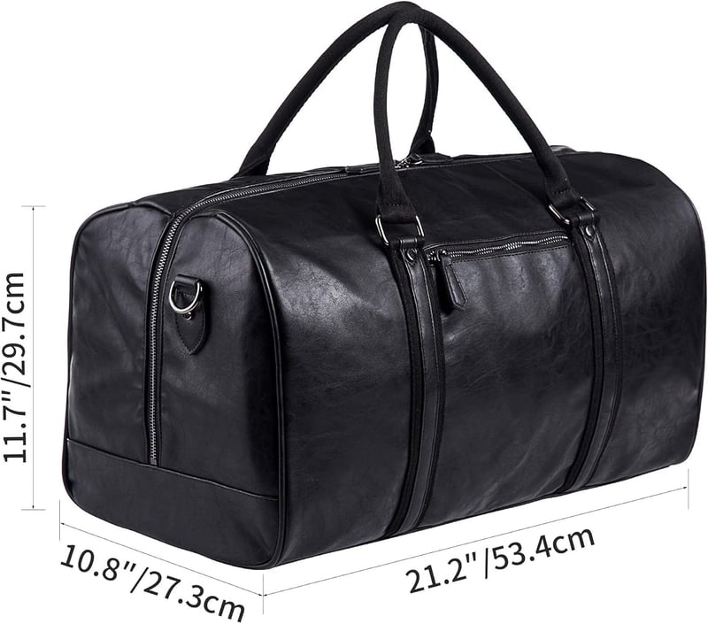 Waterproof Leather Oversized Duffle Bag for Travel