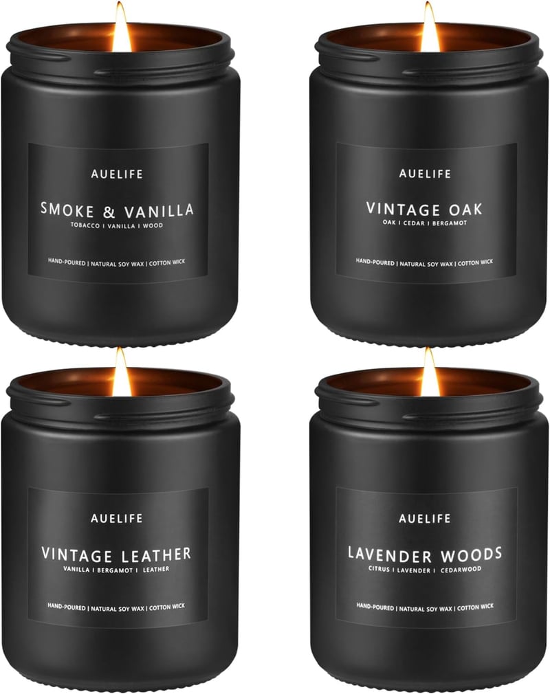 Fathers Day Aromatherapy Gift Set | 4-Pack Scented Candles