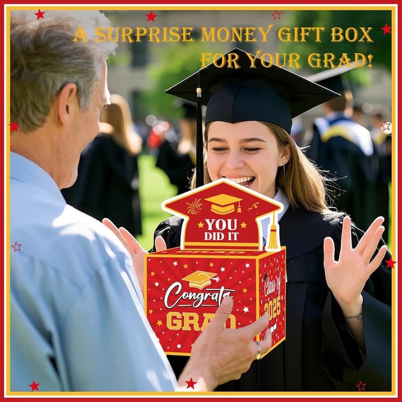 Graduation Money Box with Pull-Out Card, Class of 2025
