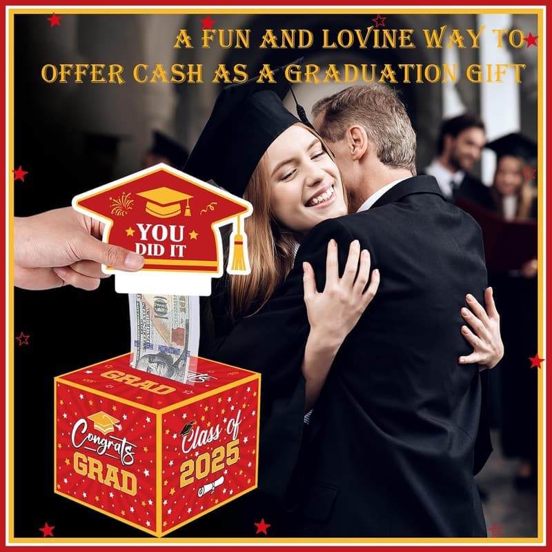 Graduation Money Box with Pull-Out Card, Class of 2025