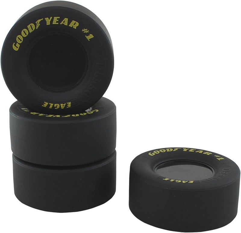 Goodyear NASCAR Tire Coasters - 4-Pack Set