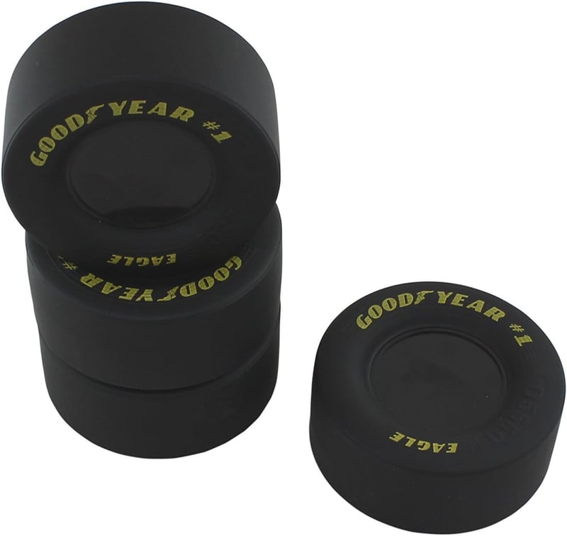 Goodyear NASCAR Tire Coasters - 4-Pack Set