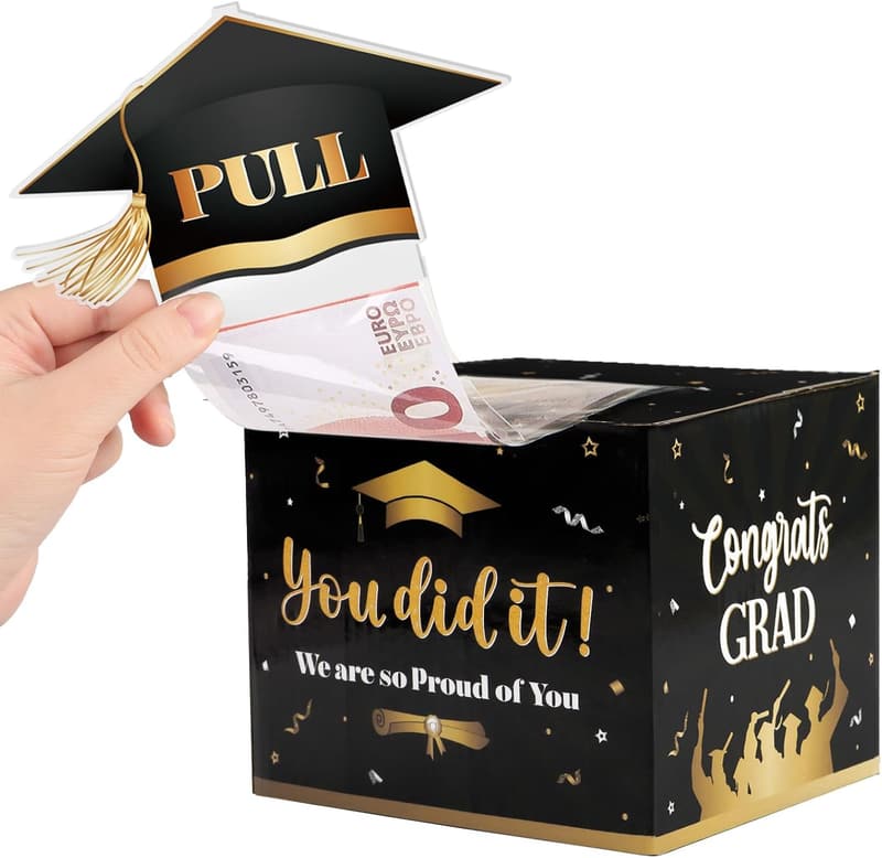 Graduation Money Box for Cash Gifts - Congrats Grad Holder