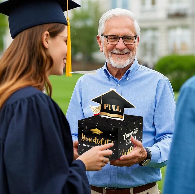 Graduation Money Box for Cash Gifts - Congrats Grad Holder