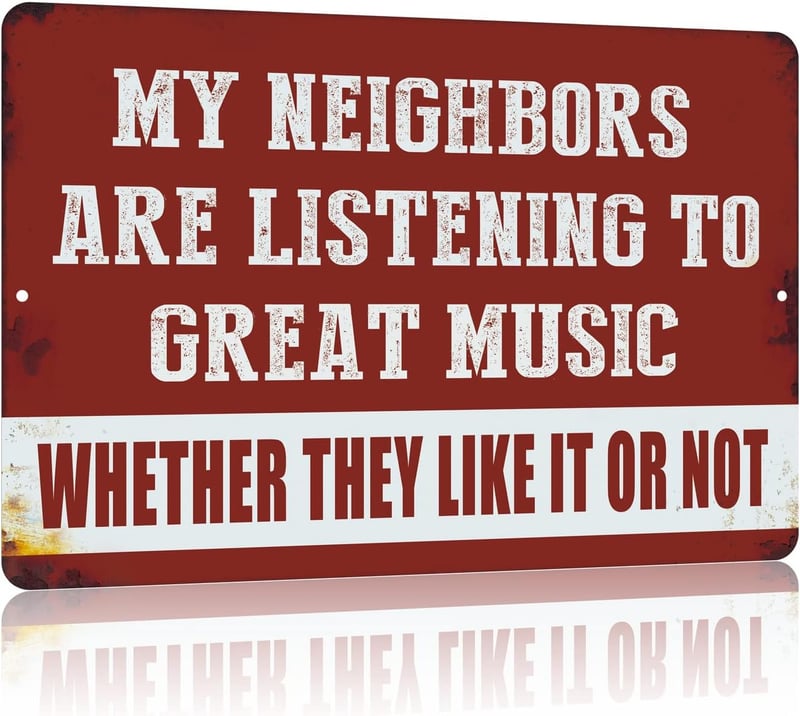 Funny Metal Tin Sign for Man Cave – 12x8 Inches Decor