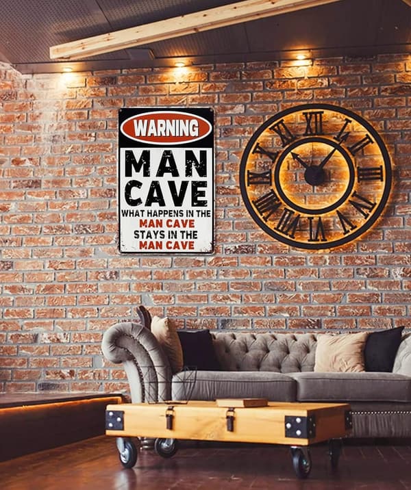 Vintage Metal Sign for Man Cave & Garage Decor