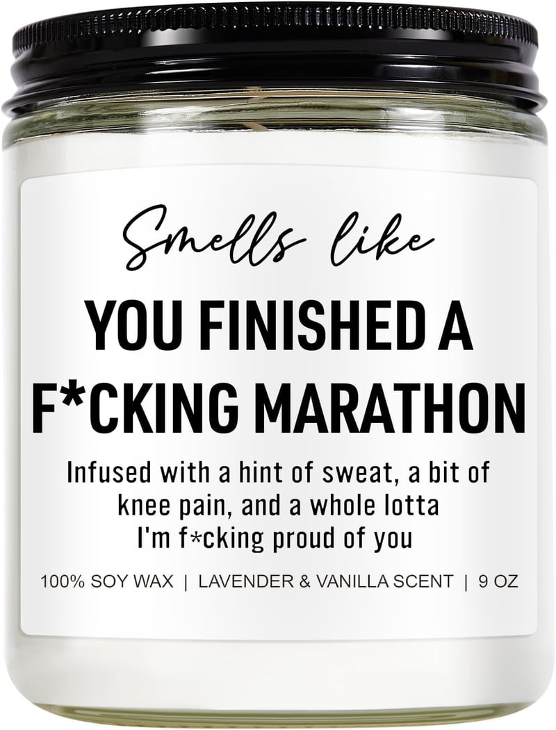 Funny Scented Candle for Runners - 9 oz - Mother's Day Gift